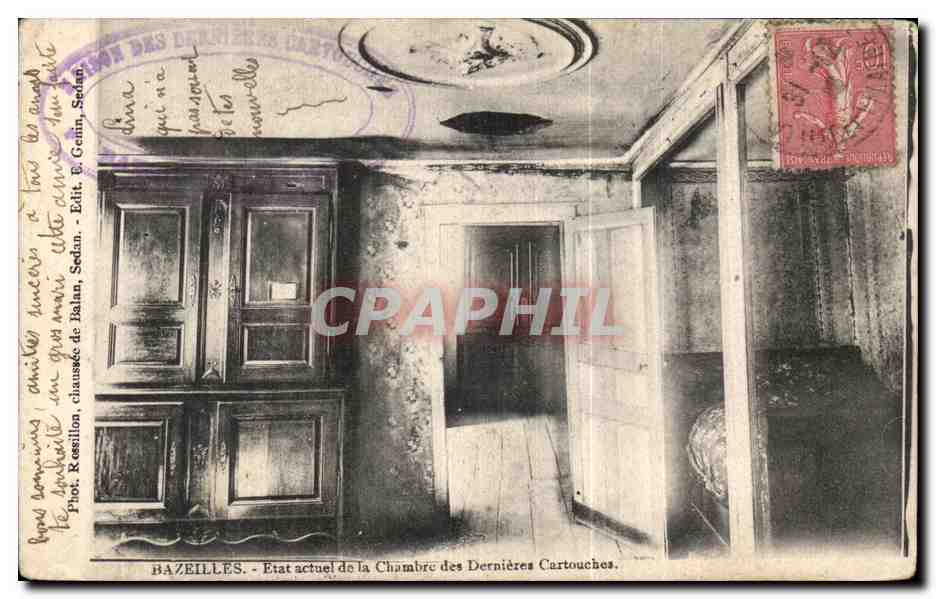 CPA Bazeilles Etat actuel de la Chambre des Dernieres Cartouches