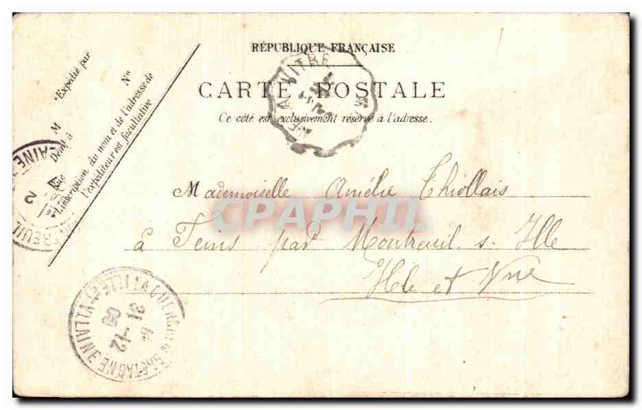CPA Bazeilles Etat actuel de la Chambre des Dernieres Cartouches — Rückseite