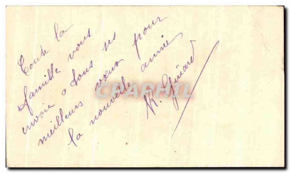 CPA Fantaisie Fleurs Heureuse Annee — Rückseite