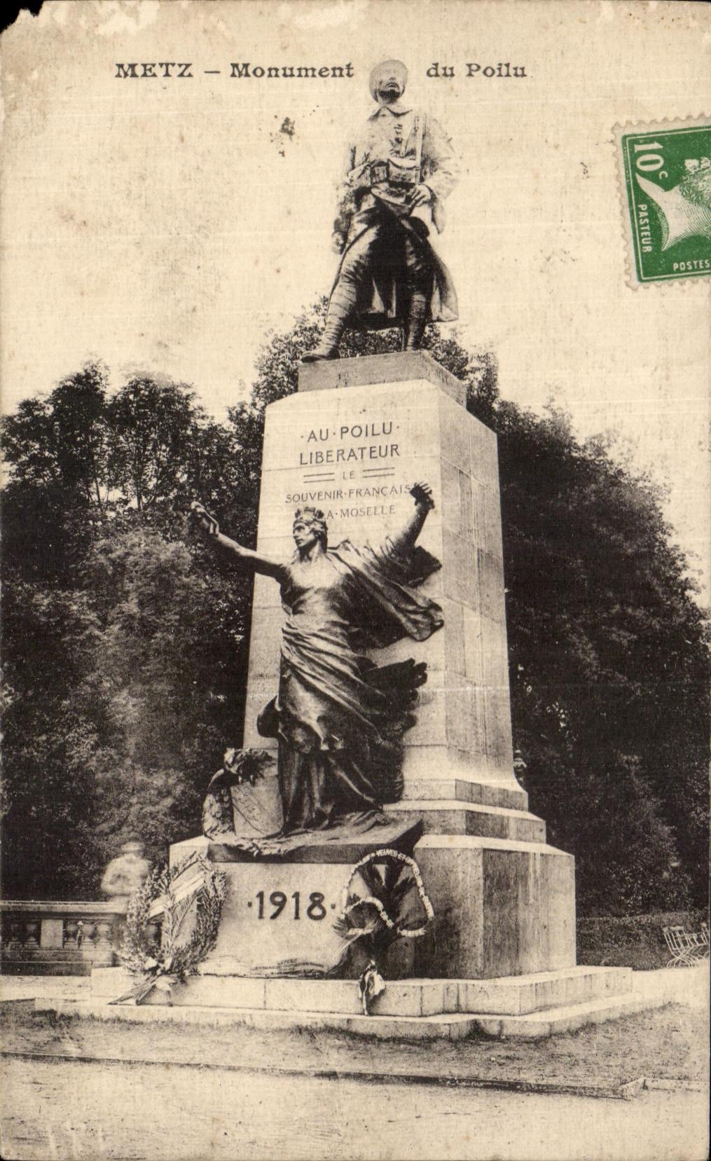 CPA Metz Monument du Poilu Militaria