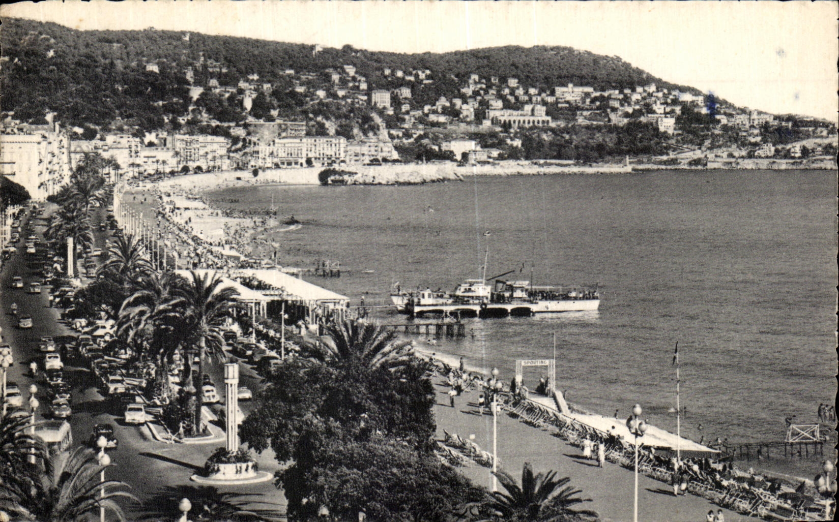 CPA Nice Le Mont Boron et la Promenade des Anglais 