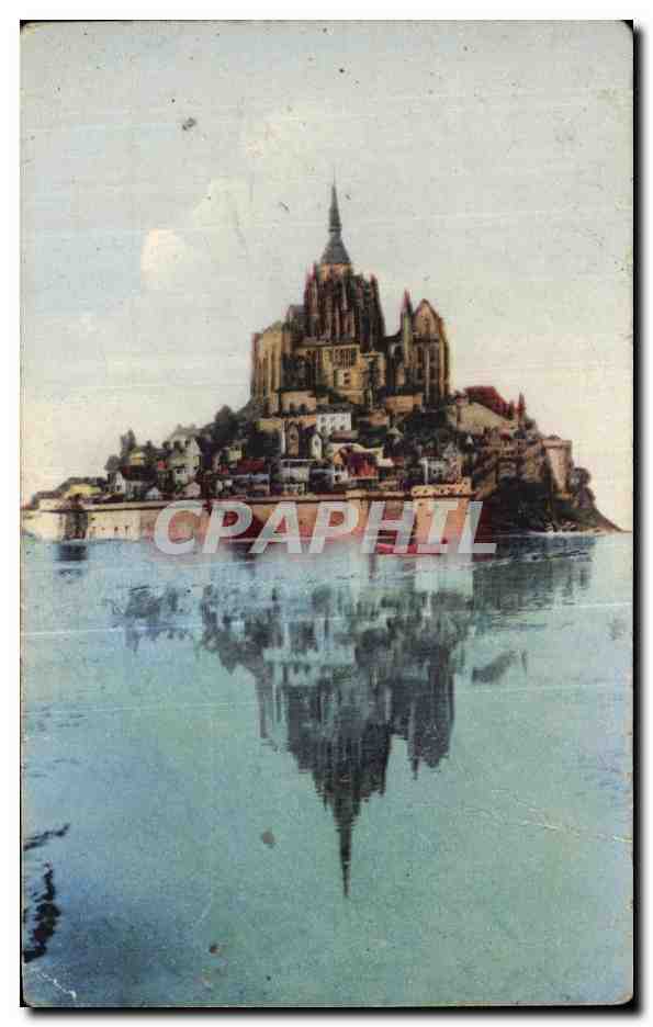 Mont-Saint-Michel — vue avec reflet — C° DES ARTS PHOTO-MÉCANIQUES, n° 71
