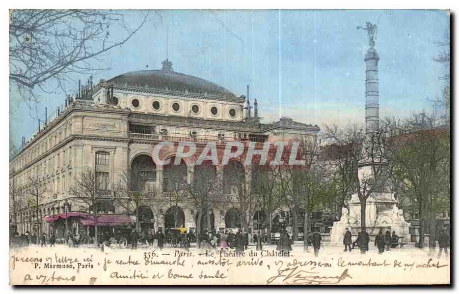 CPA Paris Le Theatre du Chatelet