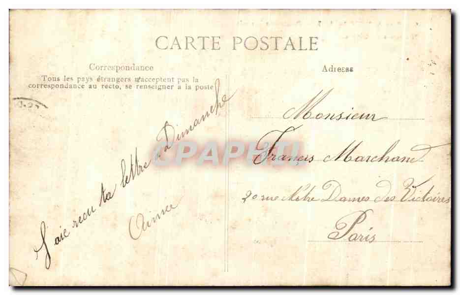 CPA Parc De Versailles Bassin Des Lezards Parterres De Latone — Verso