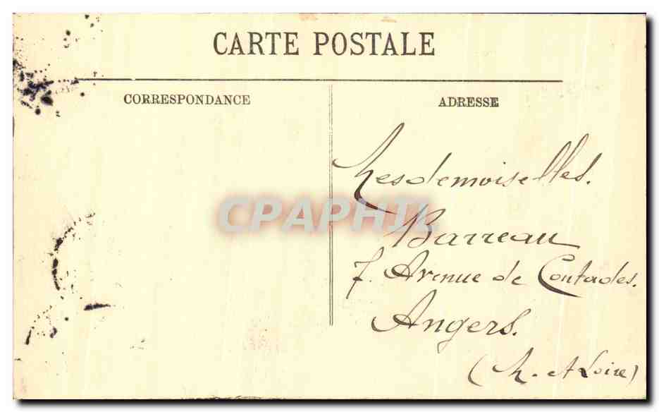 CPA Paris L'hotel De Ville — Rückseite