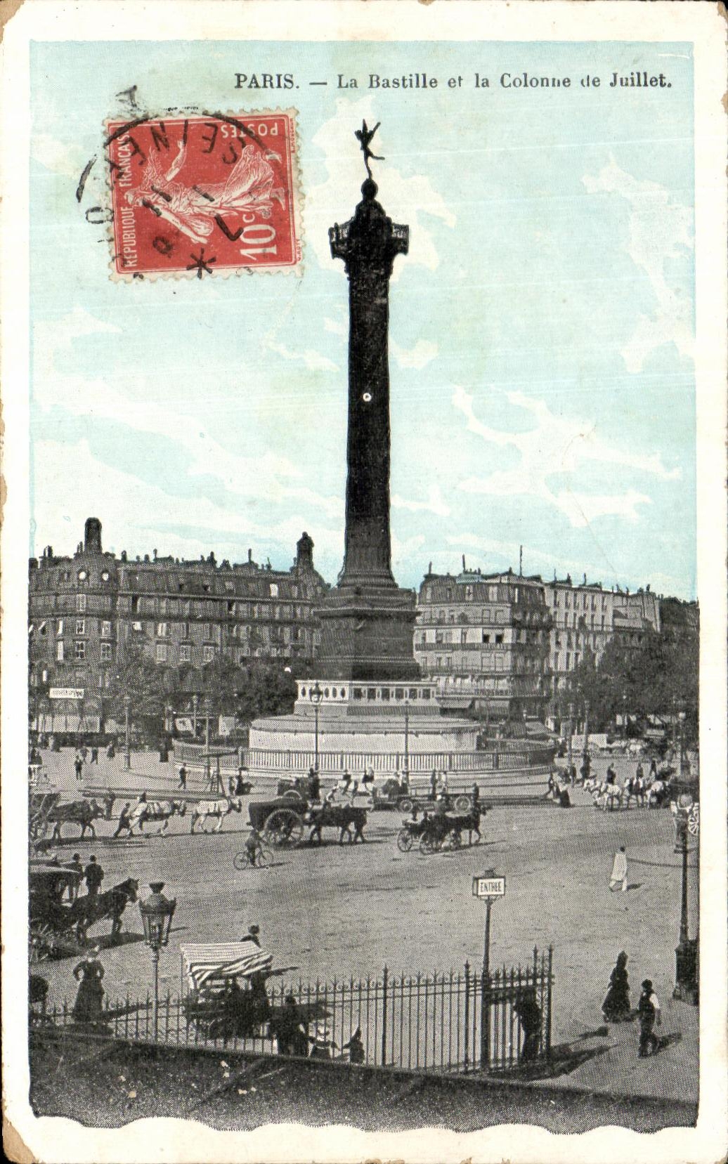 CPA Paris La Bastille Et La Colonne De Juillet