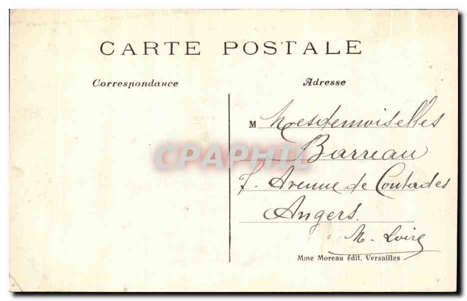 CPA Panorama De Versailles — Rückseite