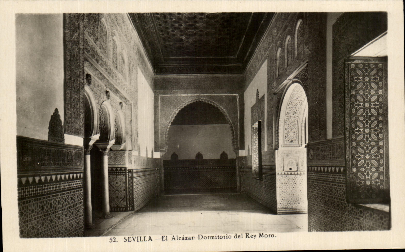 CPA Sevilla El Aleacar Dormitorio Del Rey Moro