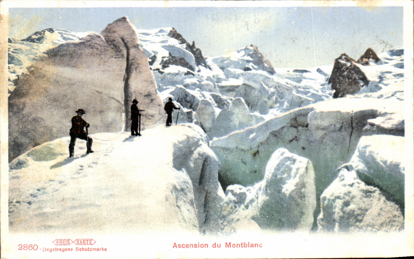CPA Ascension du Montblanc Alpinisme 