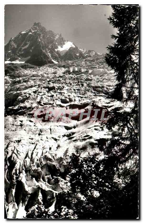 Glacier des Bossons — dominé par l'Aiguille du Midi — Éditions G. Rossagnod