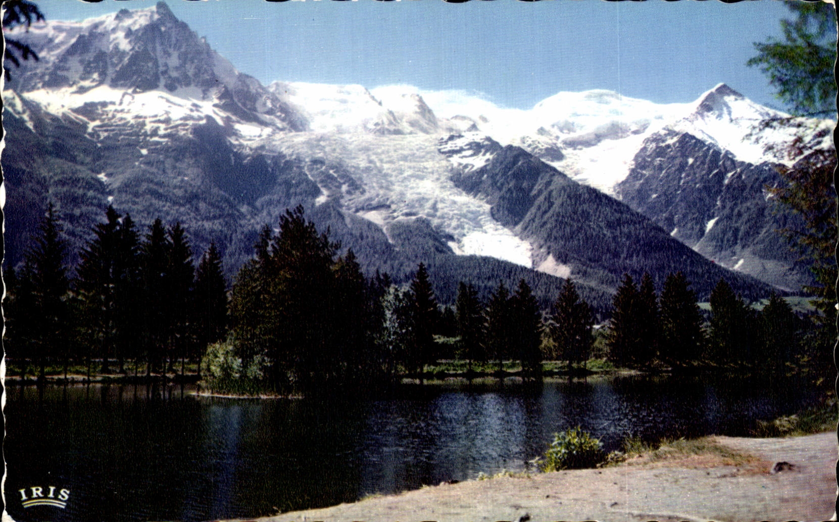 Chamonix - Mont Blanc — See der Gaillands, Aiguille du Midi und Dôme du Goûter — Verlag LUMICAP