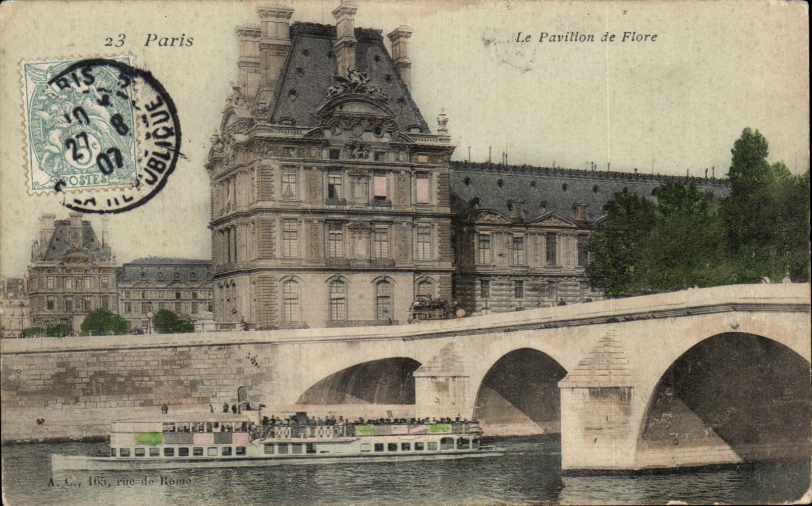 CPA Paris Le Pavillon De Flore Peniche 