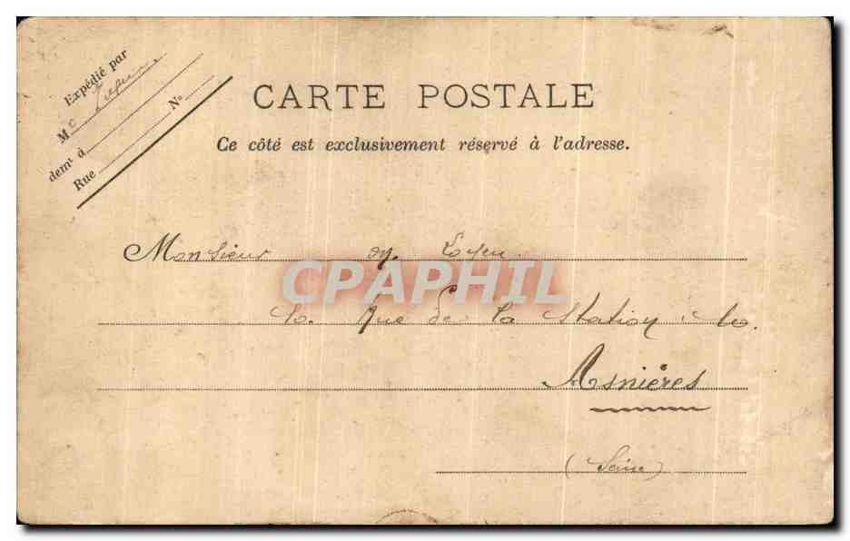 CPA Toulon Vue Generale De L'Ecole Des Mecaniciens — Verso