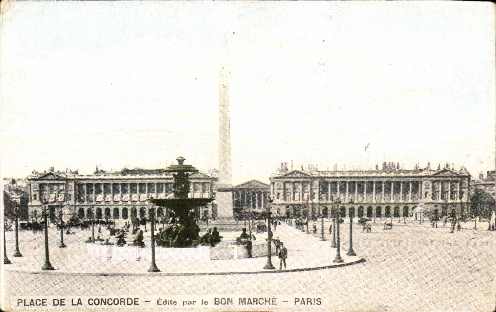 CPA Place De La Concorde edite par le Bon Marche Paris