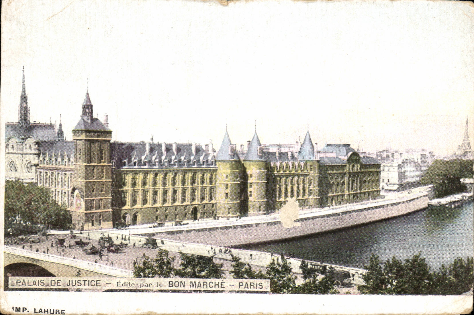 CPA Palais De Justice Bon Marche Paris 