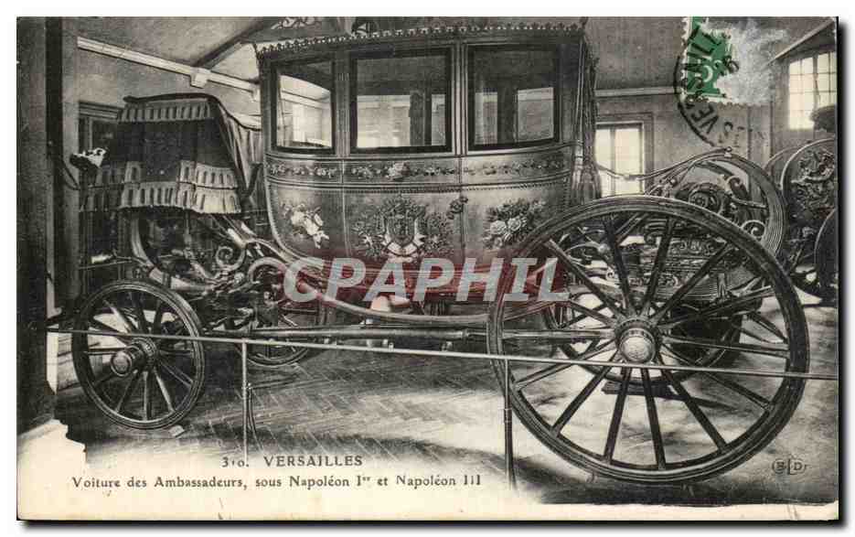 CPA Versailles Voiture des Ambassadeurs sous NapoleonIII
