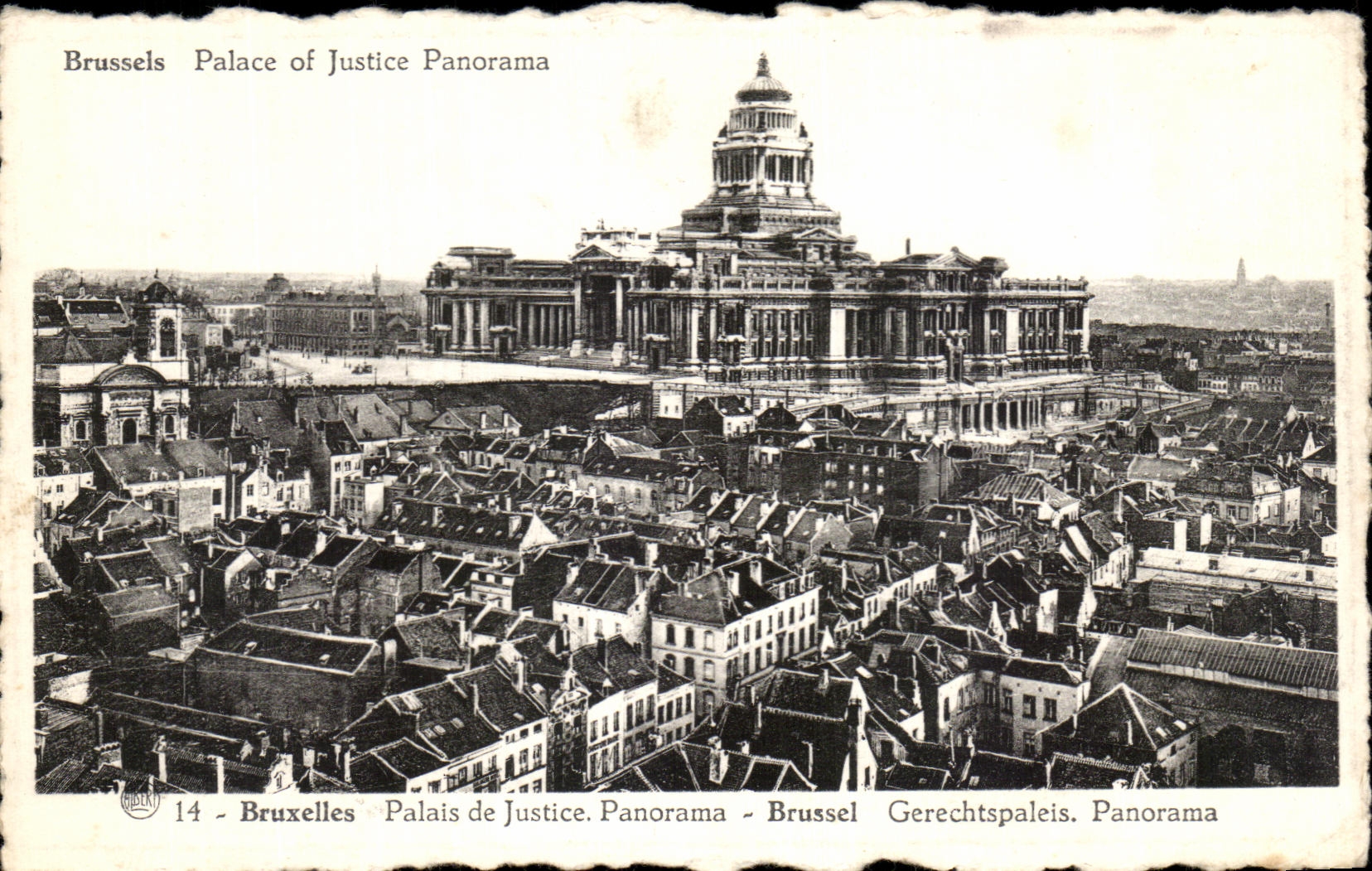 CPA Bruxelles Palais de Justice Panorama 