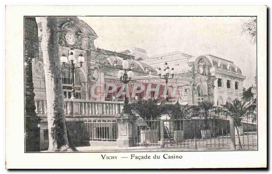CPA Vichy Facade du Casino