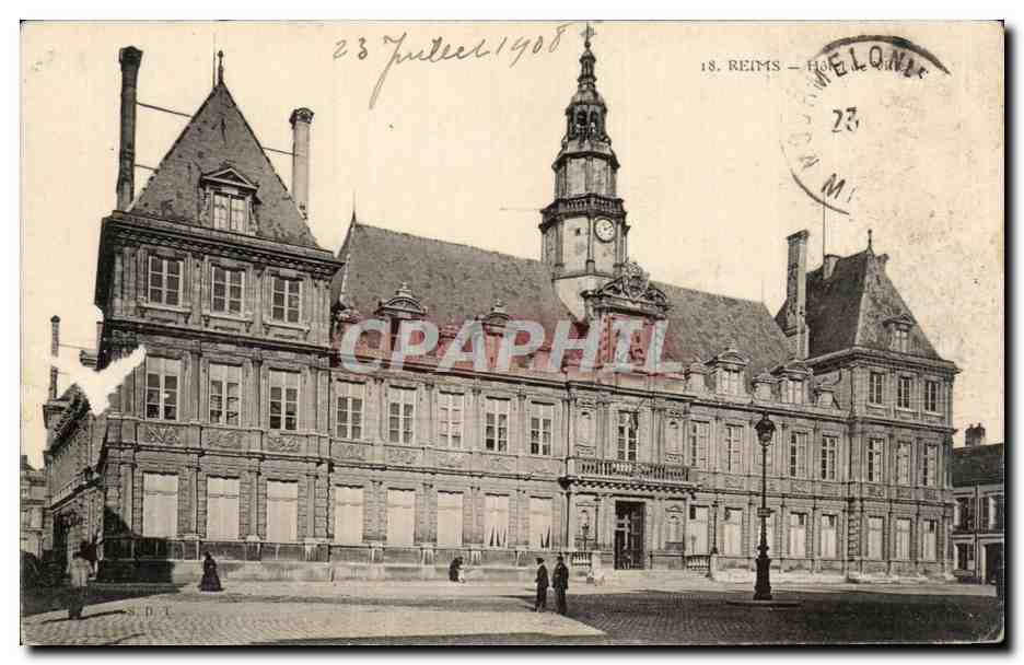 CPA Reims Hotel de ville