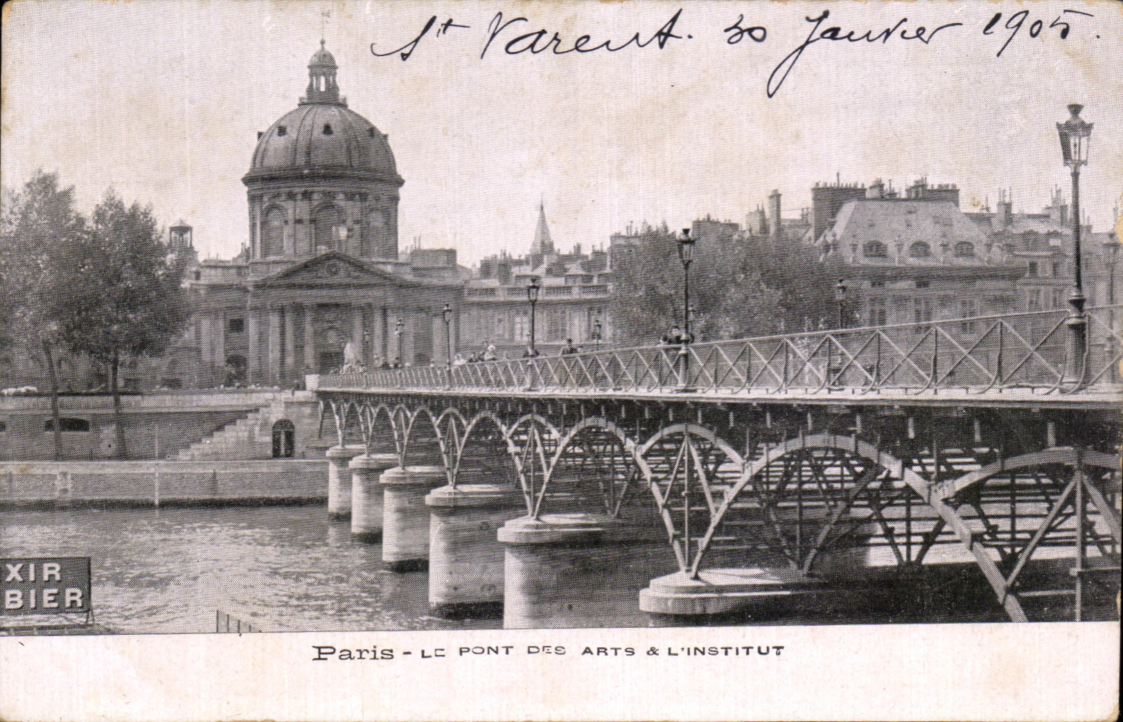 CPA Paris Le Pont Des Arts L'Institut