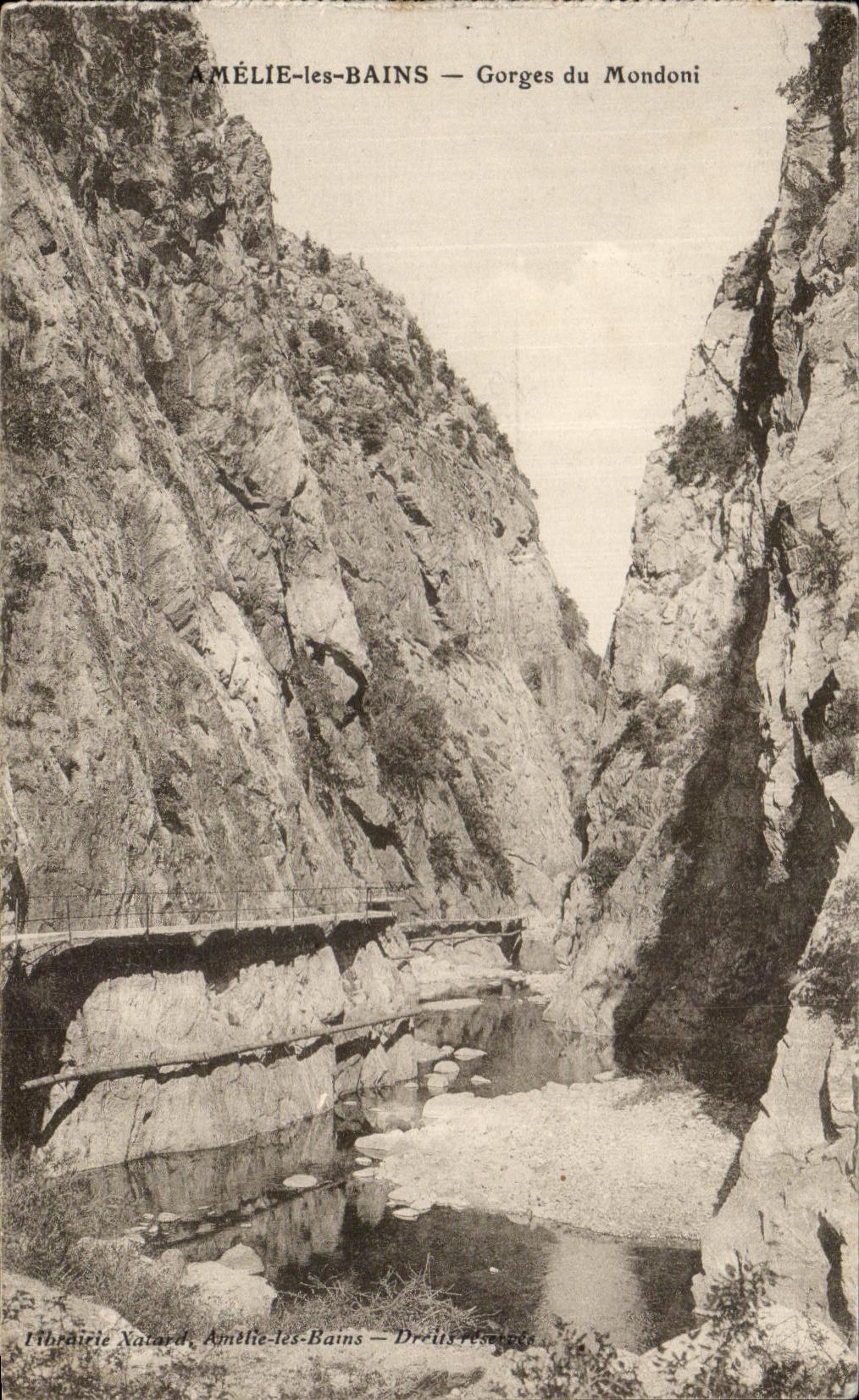 CPA Amelie les Bains Gorges du Mondoni