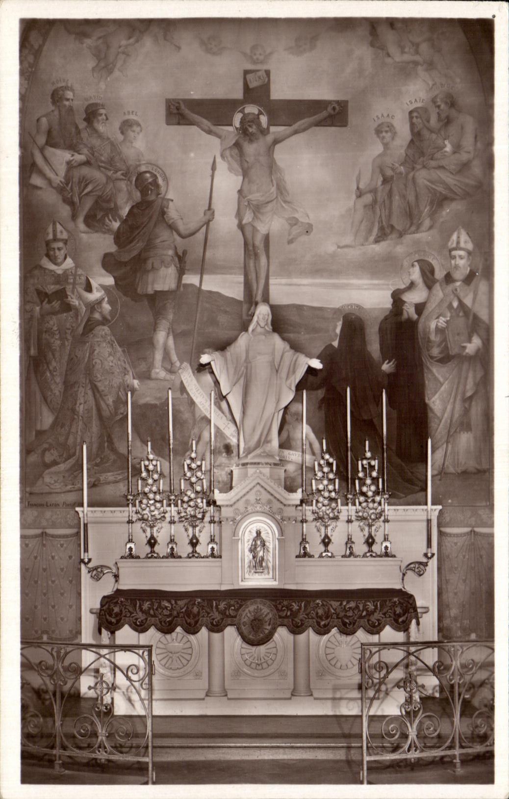 CPA Eglise de Notre Dame des Champs Paris Chapelle du Sacre Coeur Montmartre