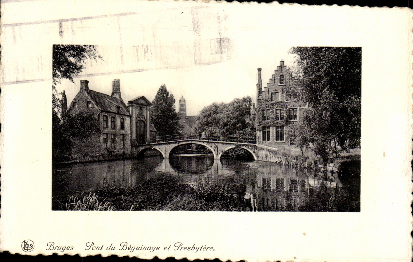 CPA Bruges Pont du beguinage et presbytere 