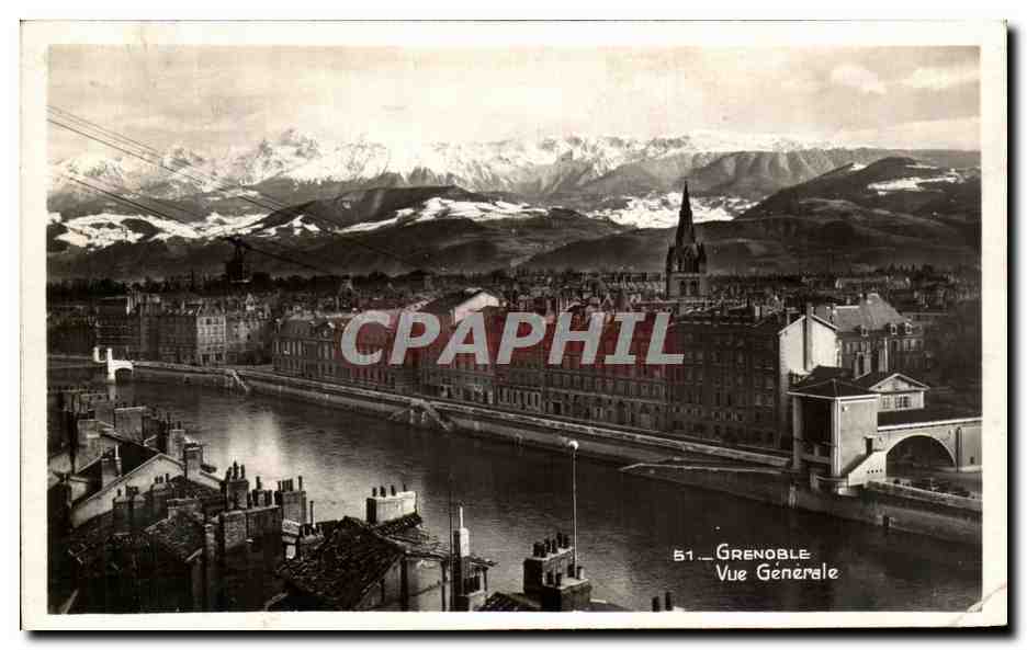 Grenoble — Vue Générale — Édition de l'Albâtre, n°51