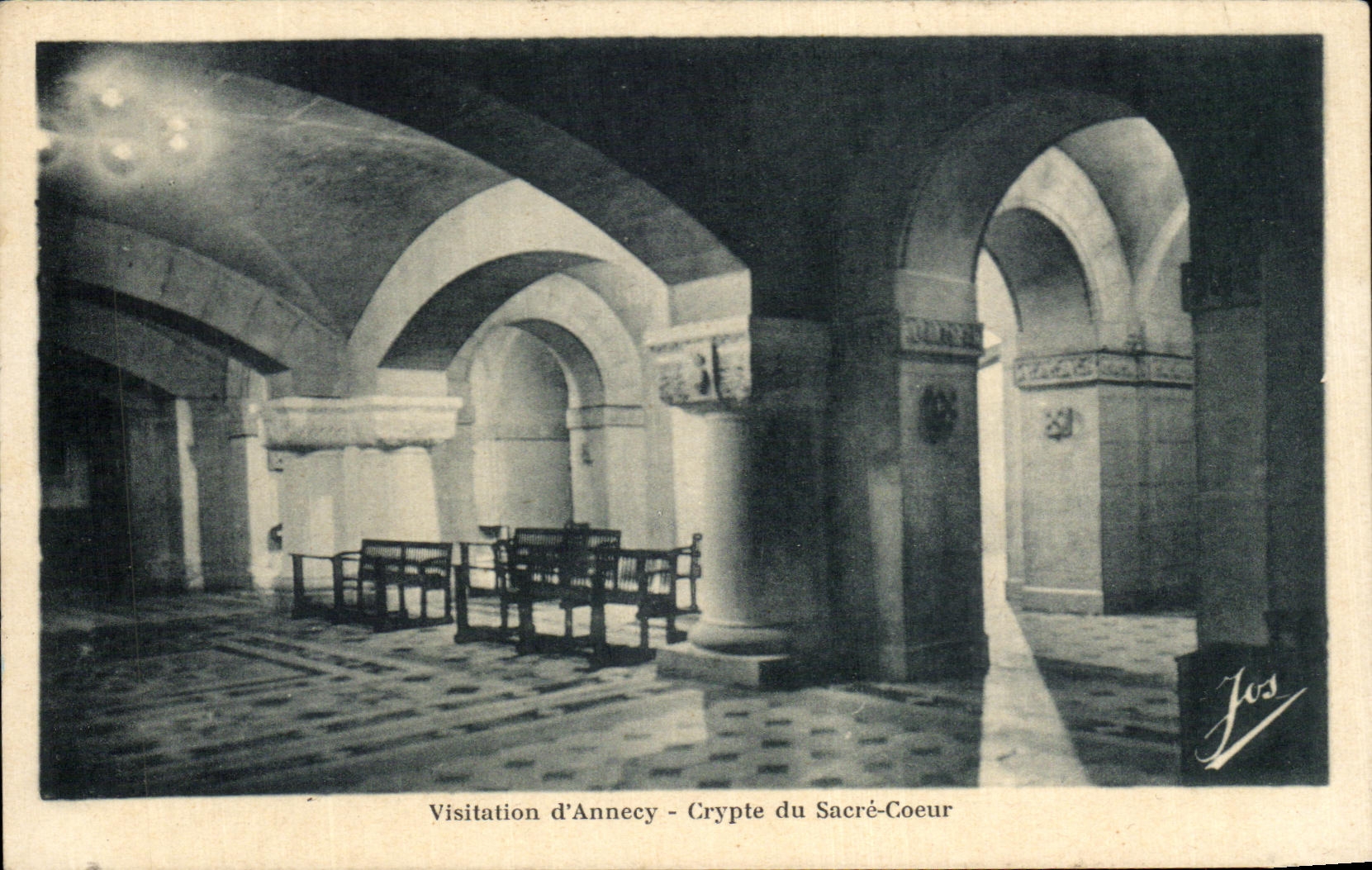 CPA Visitation d'Annecy Crypte du Sacre Coeur