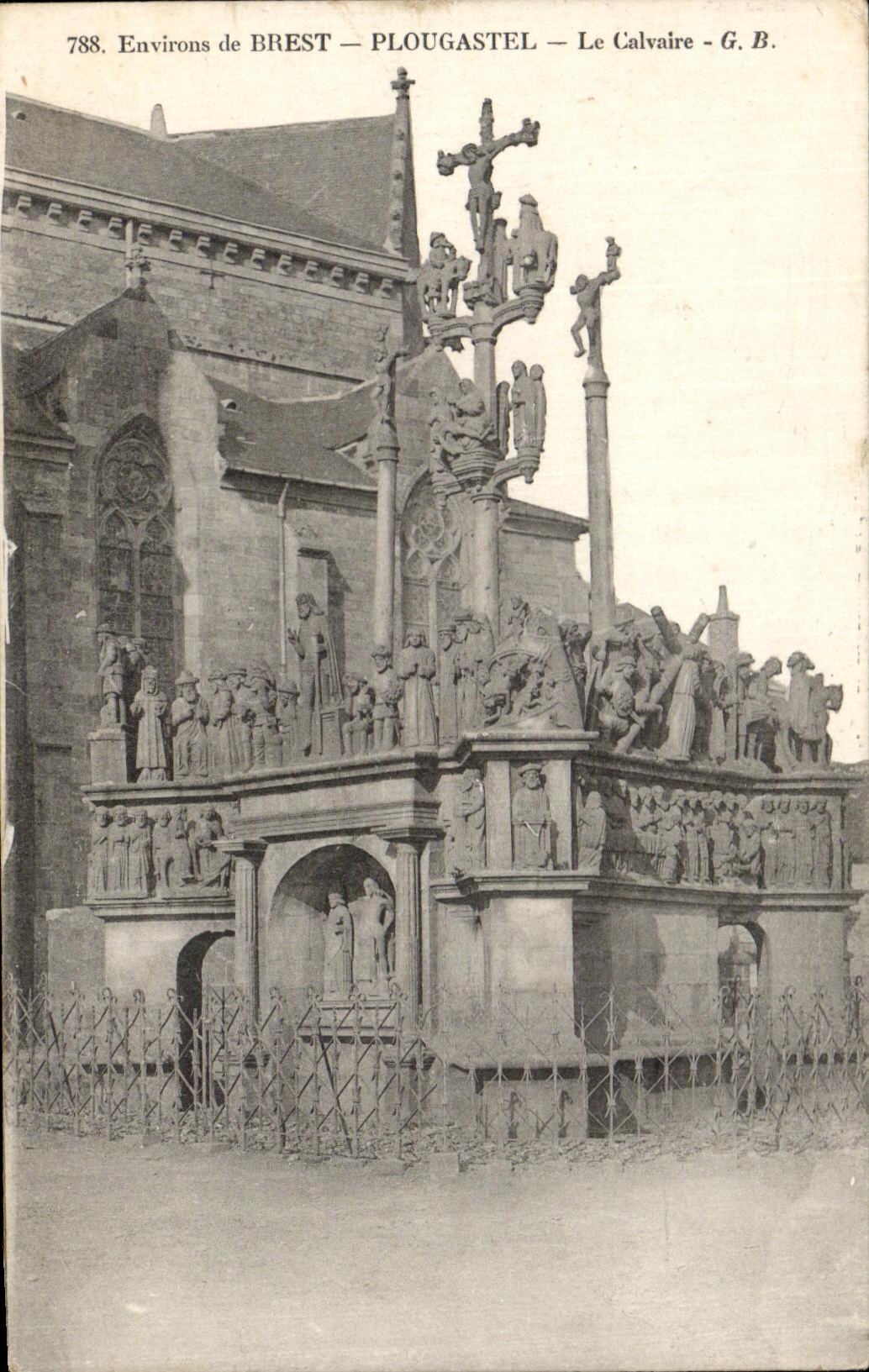 CPA Environs de Brest Plougastel Le Calvaire