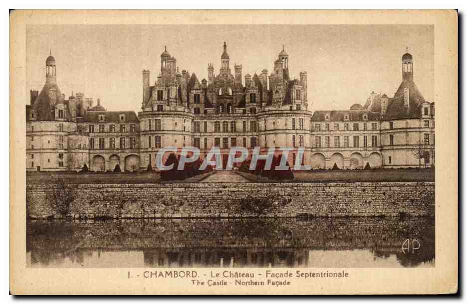 CPA Chambord Le Chateau Facade Septentrionale
