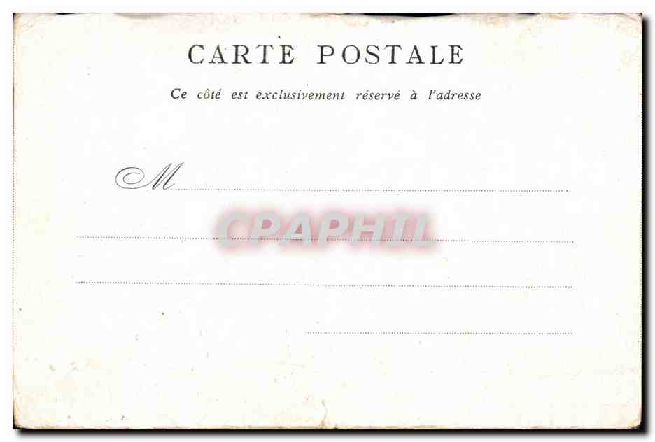 CPA Institut Edite Par Le Bon Marche Paris — Verso