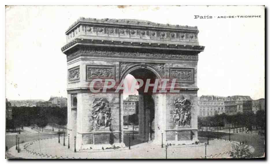 CPA Paris Arc De Triomphe