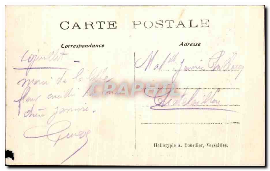 CPA Parc De Versailles Combat D'animaux Lion — Reverso