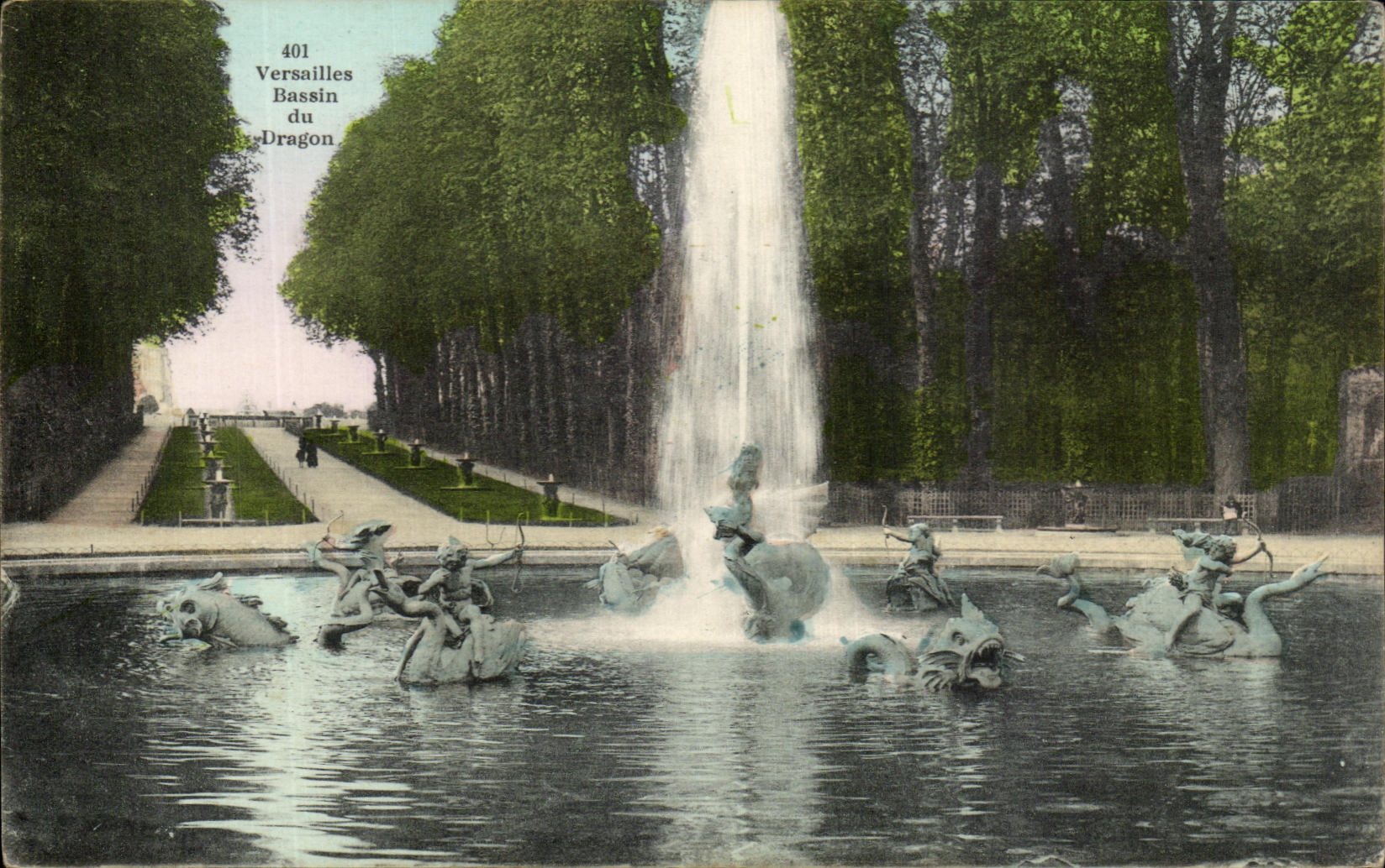 CPA Versailles Bassin Du Dragon