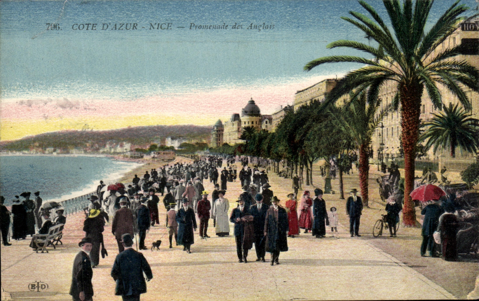 CPA Cote D'Azur Nice Promenade des anglais 