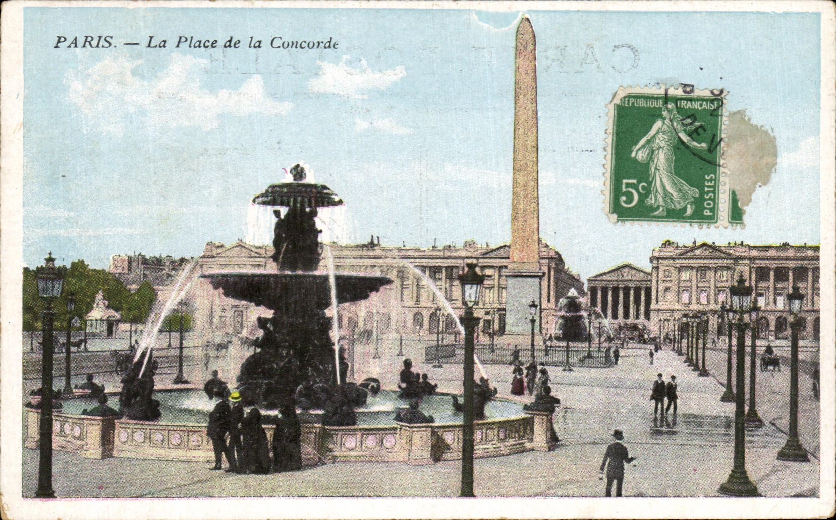 CPA Paris la Place De La Concorde