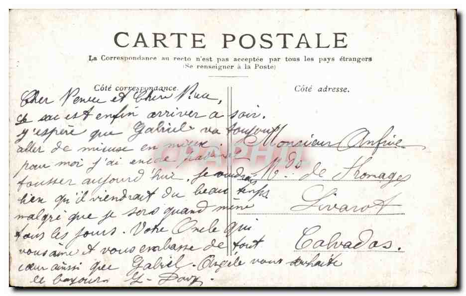 CPA Paris la Place De La Concorde — Rückseite