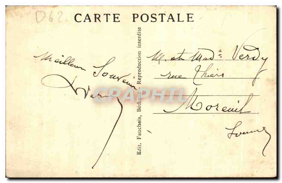CPA de Lorette Vue Panoramique du Cimetiere et du Phare Militaria — Rückseite