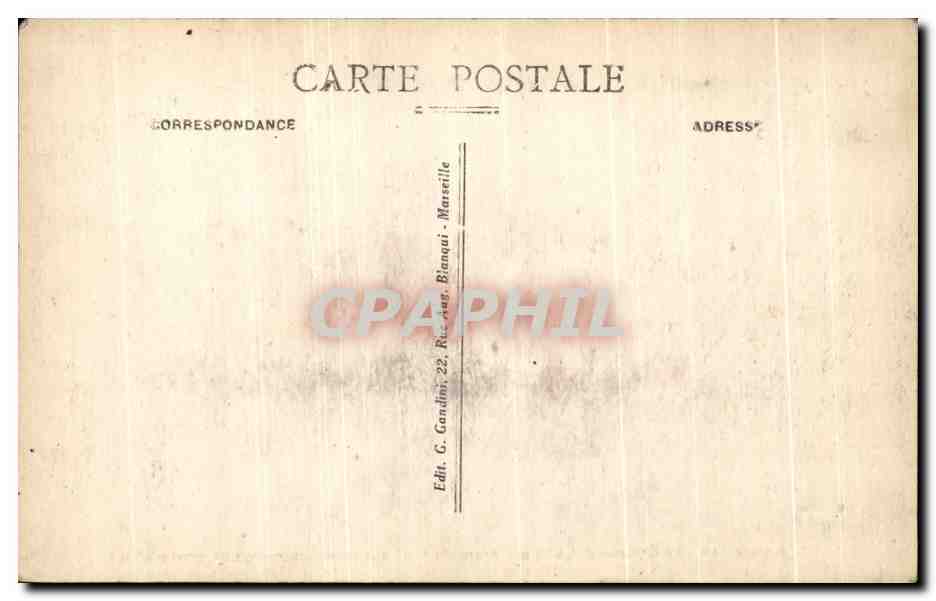 CPA Marseille Le Chateau d'if — Rückseite