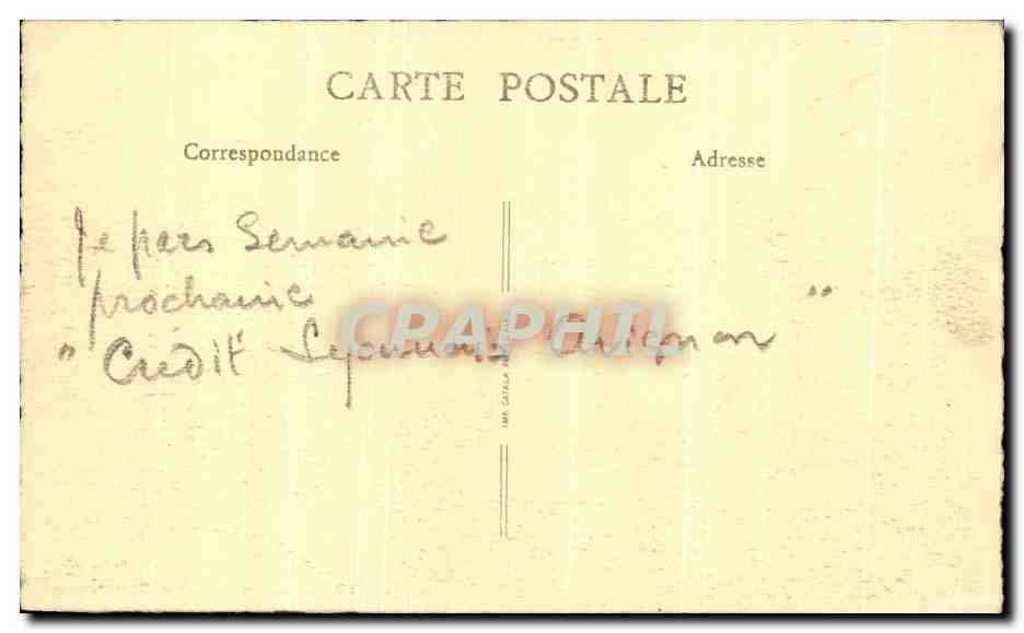 CPA Lyon Place Bellecour  — Verso