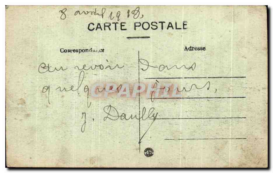 CPA Marseille Place de la Bourse — Verso