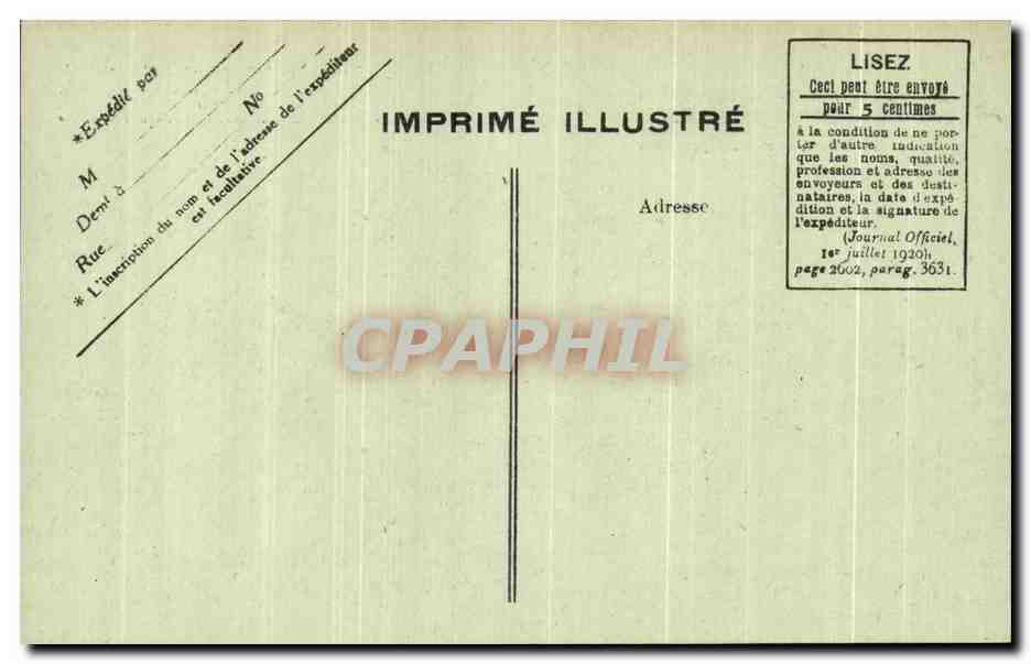 CPA Paris arc de Triomphe du Carrousel Louvre — Rückseite