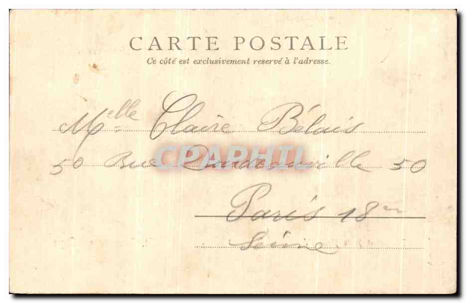 Escalier et Allée Henri IV — St. Germain-en-Laye — éditeur FOSTER, n° 1678 — Verso