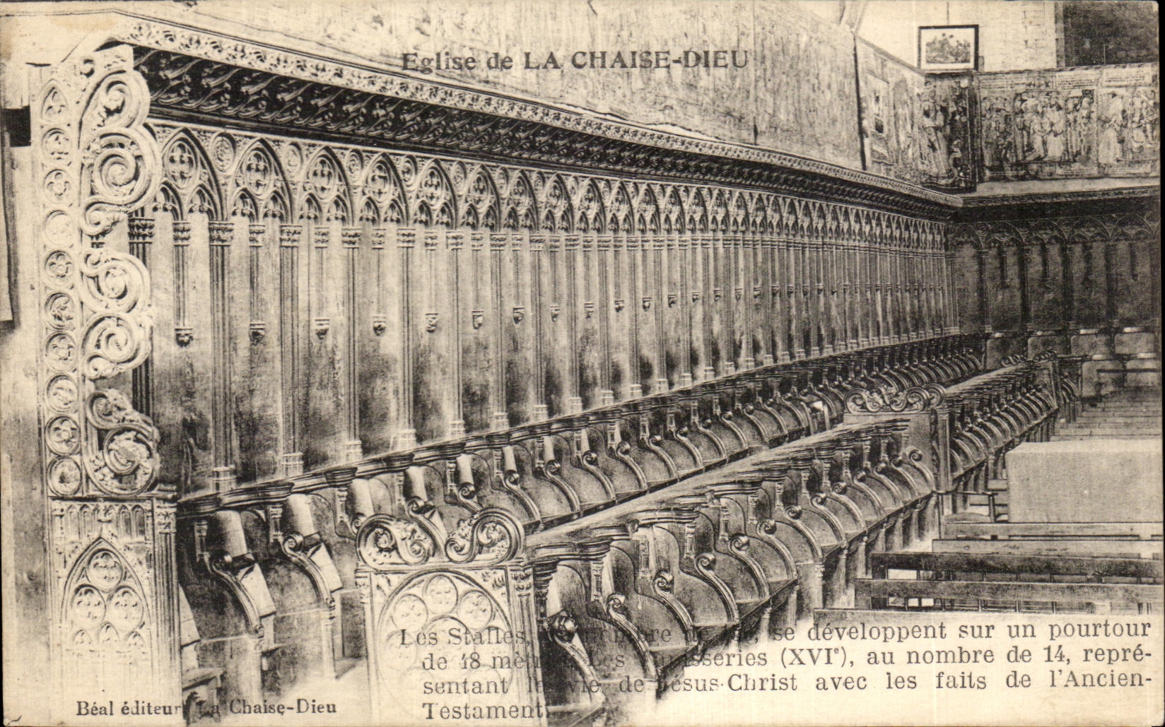 CPA Eglise de La Chaise Dieu