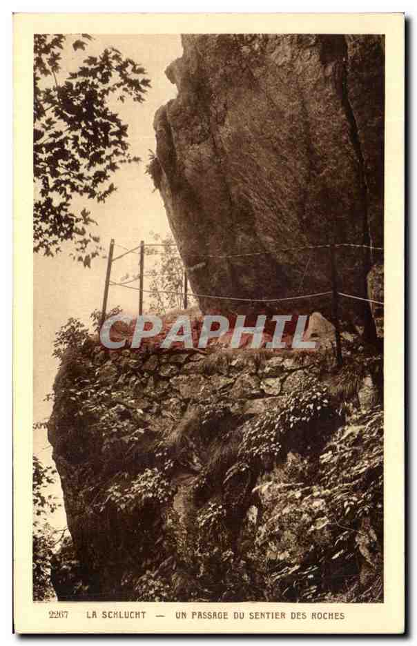 La Schlucht — Un passage du sentier des roches — BRAUN & Cie, Dornach