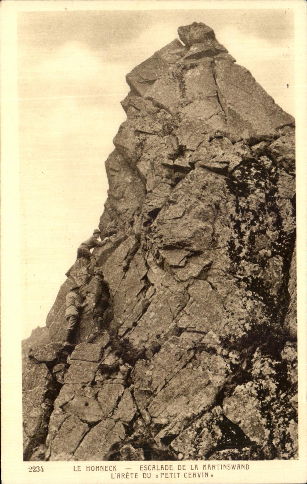 CPA La Hohneck Escalade De La Martinswand L'Arete Du Petit Cervin
