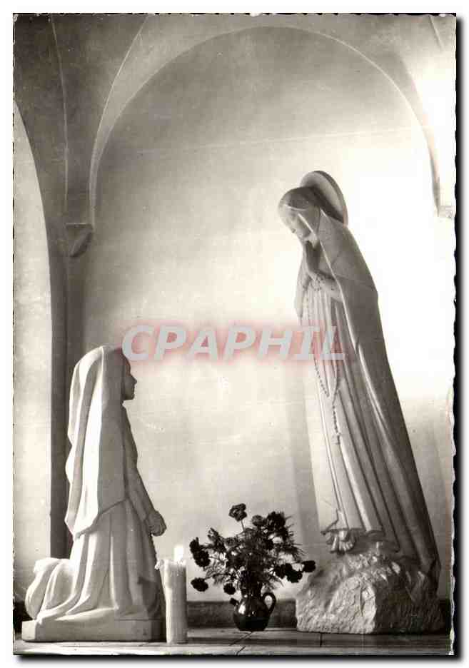 CPA Lourdes Asile Notre Dame L'Appartion Sculpteur
