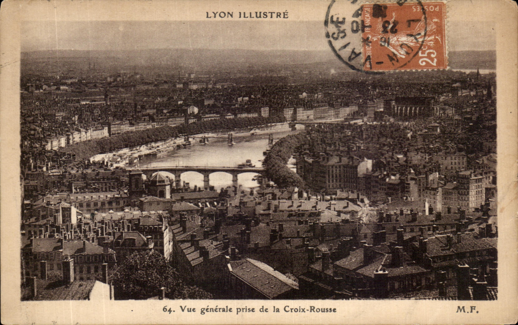 CPA Lyon Illustre Vue generale prise de la Croix