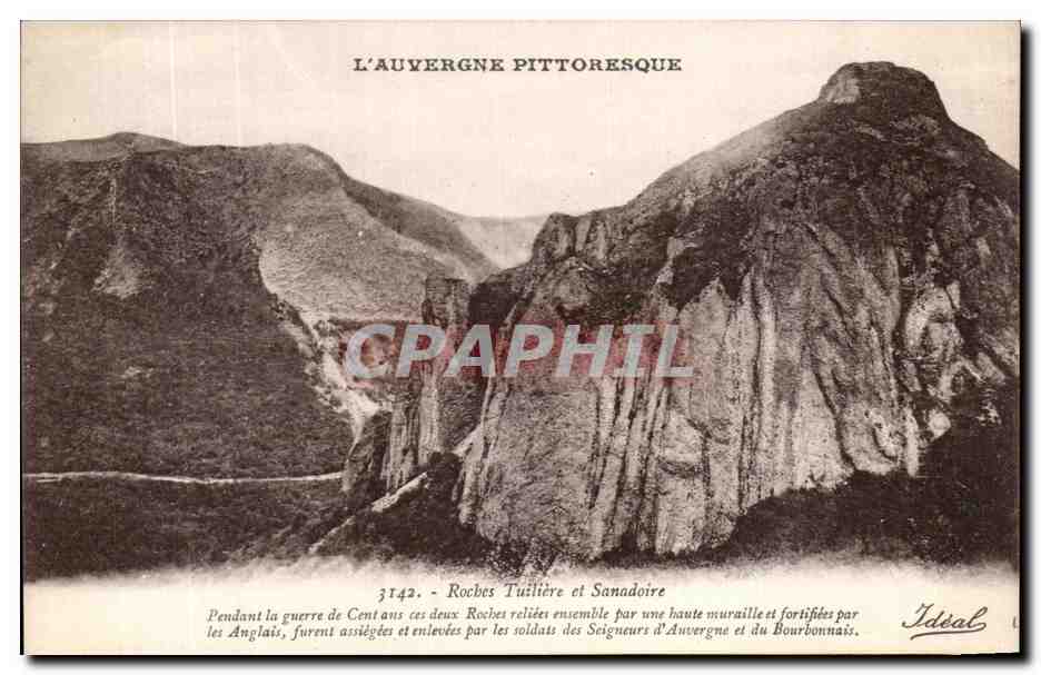 Roches Tuilière et Sanadoire — L'Auvergne pittoresque — Éditeur Idéal, n° 3142